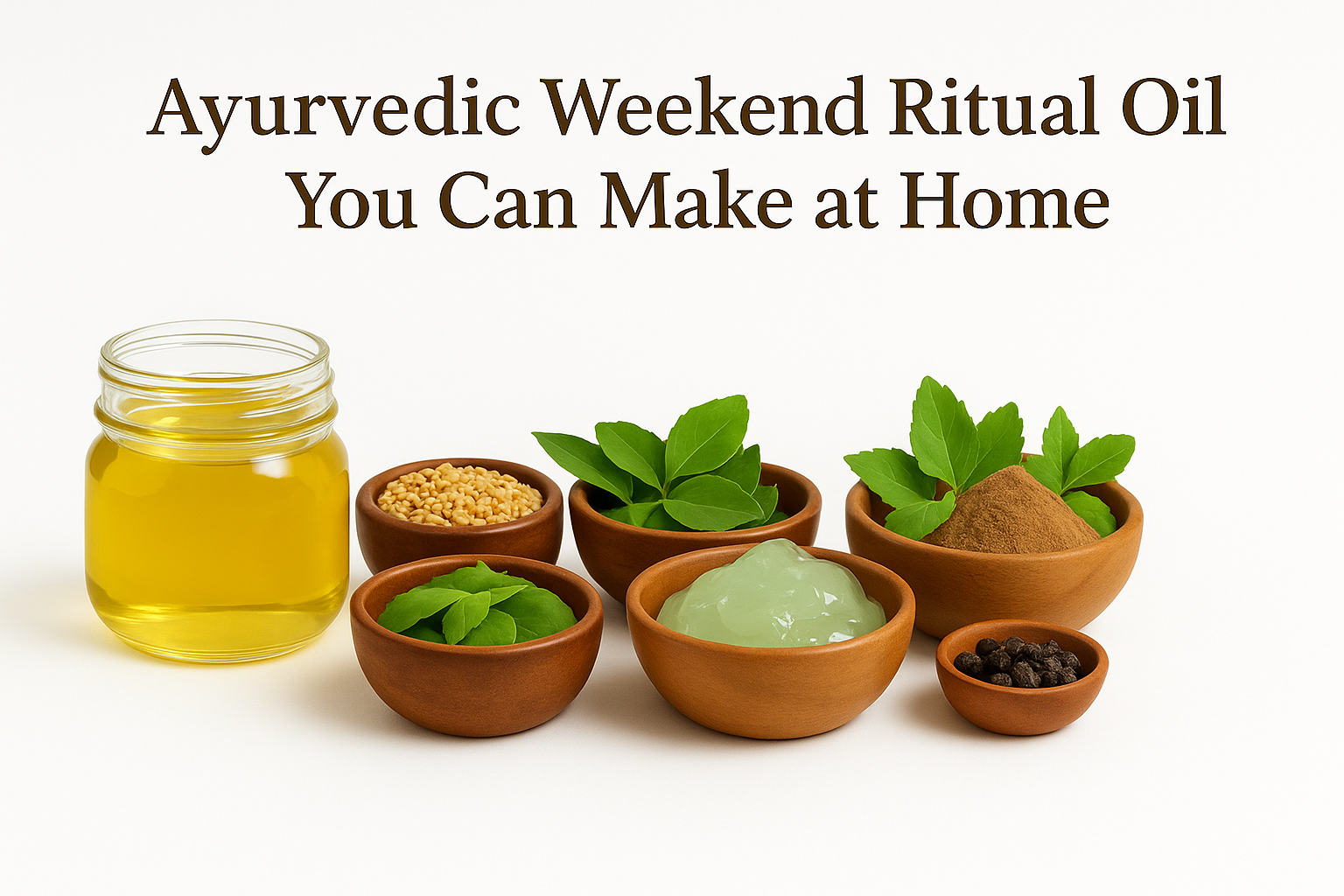 Ayurvedic Weekend Ritual Oil You Can Make at Home
